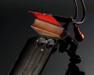 Antique Cast Iron Goodell Co Double Cherry Pitter	6.5x2.25x7.5in	199090
