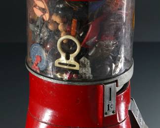 1 Cent Gumball Machine Folk Art  CoinOp	12.5x6.5x6.5in	196219
