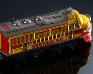 Vintage Japanese Central RR Tin Toy Train Japan TN 	2x1.5x6.5in	196146
