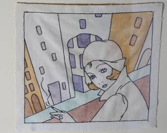 Textile Print Framed Art	Frame: 23.5x25.75in	196023
