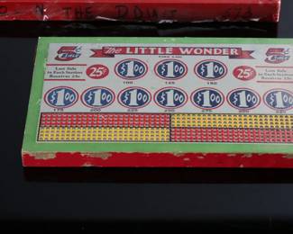 Lot of 4 Vintage Punchboard Gambling Punch Boards In The Dough/Jitney Charley/The Little Wonder Trade Stimulators 		196007
