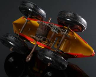 Vintage Marx Tin Litho Windup Race Car	2.5x3x5in	196104
