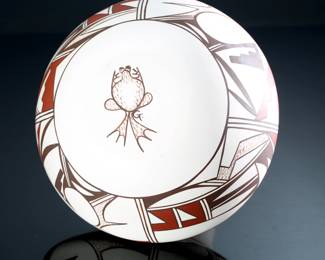 Grace Navasie Lomahquahu G. Frog Woman Hopi Pot Polychrome Jar Native American Pottery Frogwoman	6.1in H x 8.65in Diameter at widest 	199149
