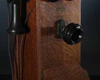 Antique Western Electric Wall Phone Hand Crank 	20.5x9.25(13in max) x11in	199083
