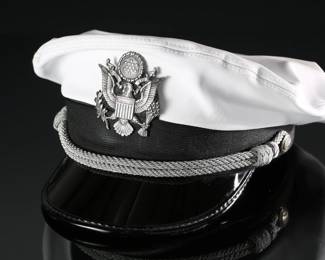 US Airforce Officers Dress Visor Cap Hat White	7	199127
