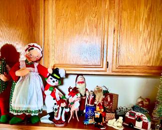 Annalee Christmas dolls:you will find three pair all reasonably priced