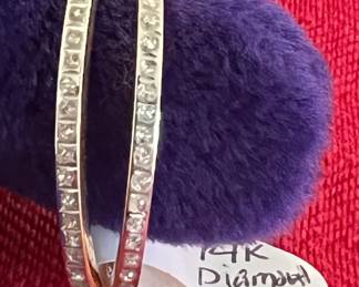 14k and diamond earrings 