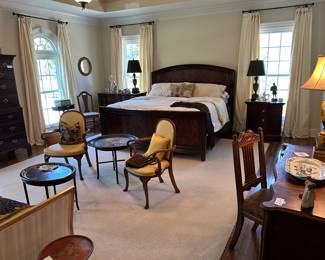 Master bedroom, California mahogany king bed