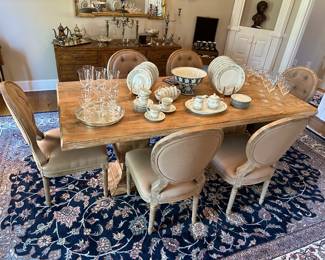 Restoration Hardware with six chairs