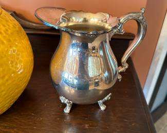 Silver plate water pitcher