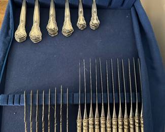 Sterling silver flatware Chantilly 56 pieces