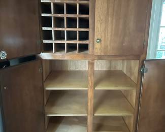Cabinet with storage for blueprints 