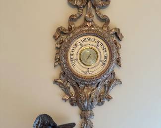 Wooden barometer 