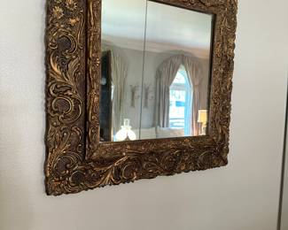 Antique square mirror