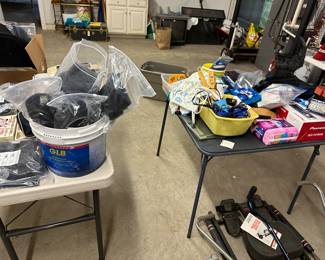 Basement, tools, golf, etc
