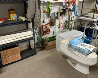 Basement, tools, golf, etc