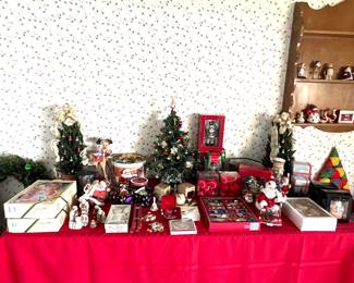 Holiday Room: Nativities, Fitz & Floyd, Kristopher Radko, Clothtique, Spode, Willow Tree, Spode & more….