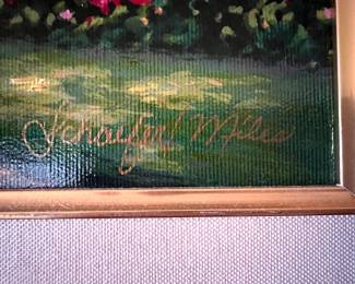 Schaefer Miles- Garden Mountain Path - Serigraph on Canvas - with COA - Sold 