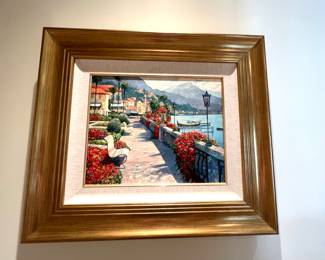 Behrens - Along Lake Como - with purchase receipt - Sold 