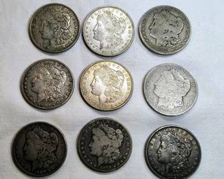 Morgan silver dollars 