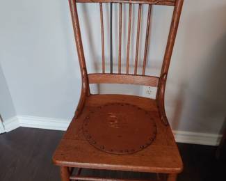 Oak carved chair
