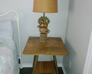 Spindle leg side table
