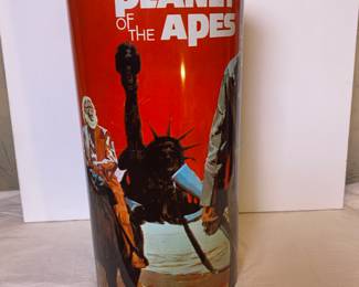 $75.00 Firm, Planet of the Apes trash can. Authentic 1967 in great shape.  / eBay much more expensive.