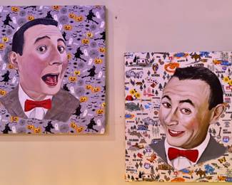 Pee-wee Herman 12 x 12 acrylic on canvas is original artwork. $100 each. Remember, this is the original artwork on a simple print. 
