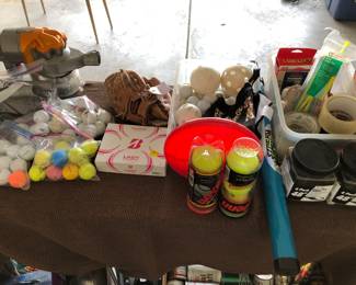Golf, Tennis, BB Sports Items
