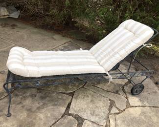 Metal Lounger on Wheels, Cushion