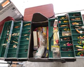 6-Tray Tackle Box, Lures, Gear