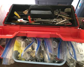 Tool Box, Gear, Screws, Nails, Etc.