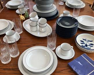 Blue/White China for 12