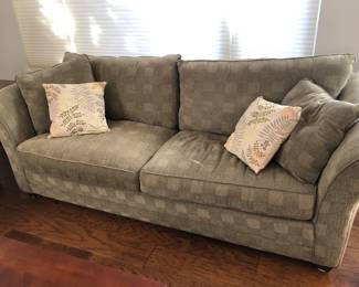 2 Cushion Sofa w/Pillows
