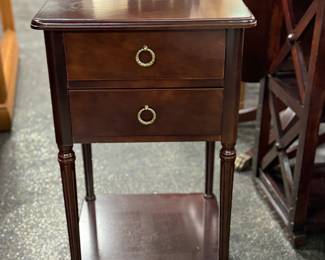 Bombay 2 Drawer Side Table 