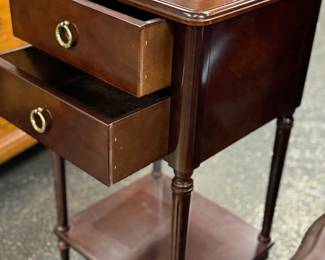Bombay 2 Drawer Side Table 