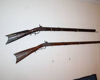 antique American long rifles 