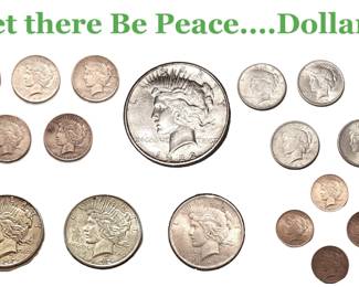 good slection quality Peace dollars