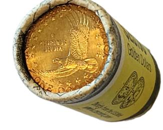 roll uncirculated Sacagawea dollar coins 