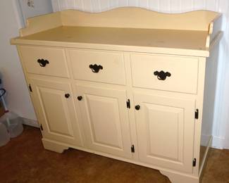 large painted buffet
