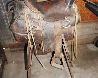 antique Jem Dandy trick riding saddle 