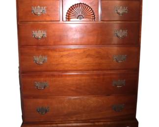 Stickley solid cherry 3 over 4 chest orf drawers