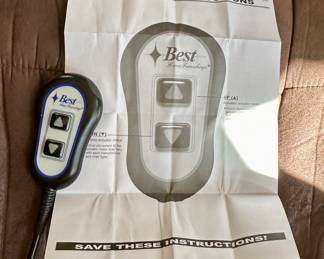 Best Furnishings  Power Recliner in Faux Suede with Wired Control. 