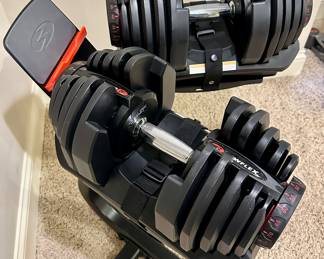 Bowflex SelectTech 1090 Adjustable Dumbbells (Pair) and Stand Bundle.  Retails over $900.00