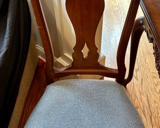 Ethan Allen Chess Game Table with 2 Drawers and 3   Ethan Allen Maison Odette Splatback Side Chairs .