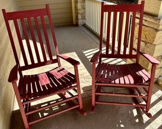 2 Red Rockers, very solid construction and attrative