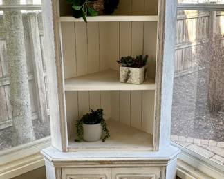 Shabby Chic Corner Cabinet 