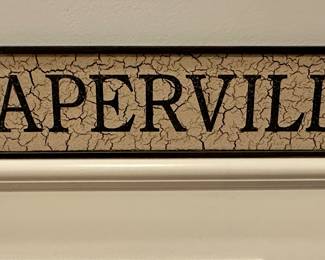Naperville Wood Sign