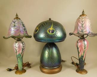 Lotton art glass lamps