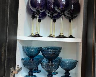 Sold the 8 gold and purple stemware $80 